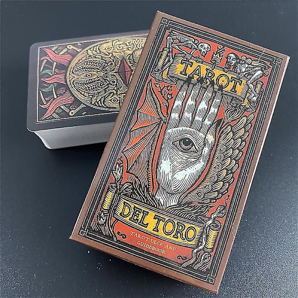 Del Toro Tarot Deck Brädspel Underhållning Kreativt spådomsspelkort med fullständig engelsk pdf-guidebok för barn Vuxen45st Ts104