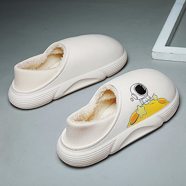 Män Kvinnor Bomulttofflor Modesandaler Utomhus Halkskydd inomhus Yj5751 Beige 40-41