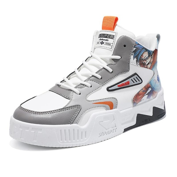 Herr Sneakers Andas Dam Skateboarding Skor Löparskor K768 WhiteGray 39