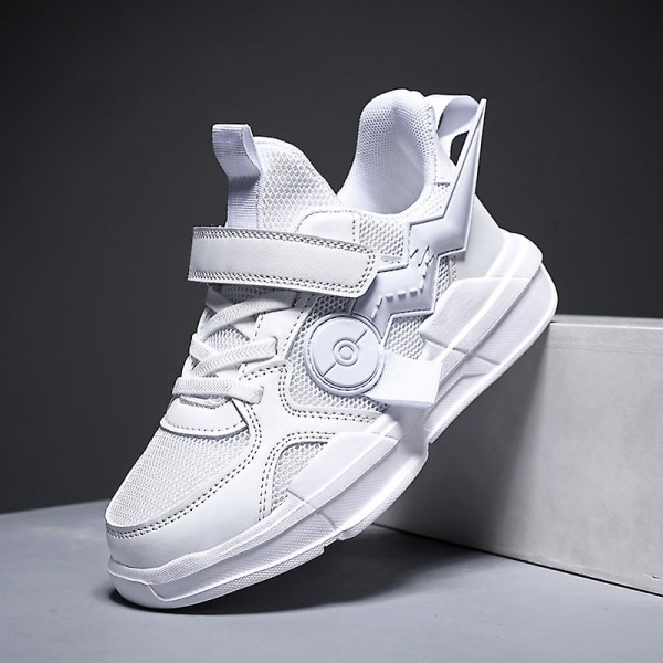 Sneakers för barn som andas löparskor Mode Sportskor 2Ds8226 White 34