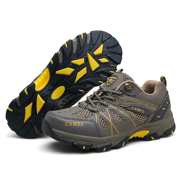Vandringsskor för män Trailrunning Skor Halksäkra Fitness Promenad Jogging Sneakers 3C3505 Green 40