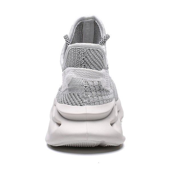 Män Lättviktssneakers Andas löparskor Mode Sportskor 3Dg83 White 44