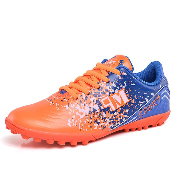 Fotbollsskor för barn Pojkar Fotbollsskor Grästräning Sport Skor Sneakers 3B511 Orange 32