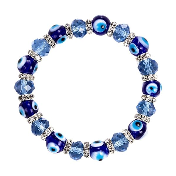 Pärlarmband Elastiskt glas Ädelsten Amulet Eyes Beads