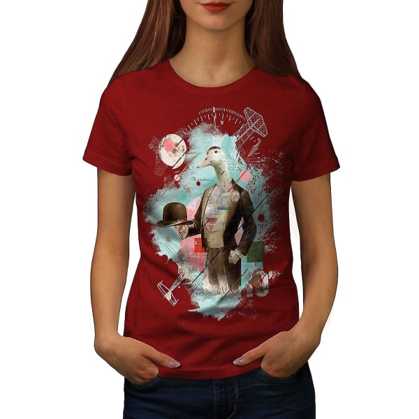 Bird Duck Goose Animal Women Redt-shirt M