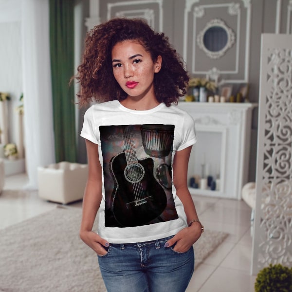Instrument Musik T-shirt för kvinnor XXL