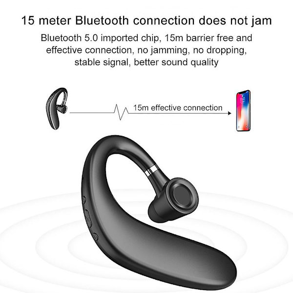 Bluetooth headset, trådlös Bluetooth hörlur V5.0 35 timmars samtalstid