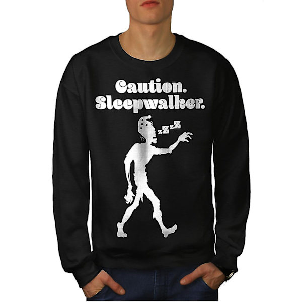 Sleepwalk Funy Zombie Men Blacksweatshirt M