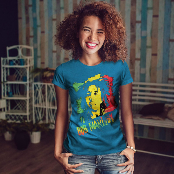 Marley Canabis Bob Royal T-shirt för kvinnor M