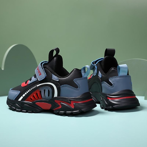 Pojkar Flickskor Utomhusvandring Vattentät Sneaker för barn 2J0840 Black 36