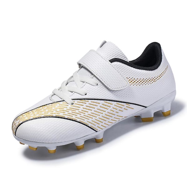 Fotbollsskor för barn Pojkar Flickor Fotbollsskor Grästräning Sport Skor Sneakers Yjy6 White 31