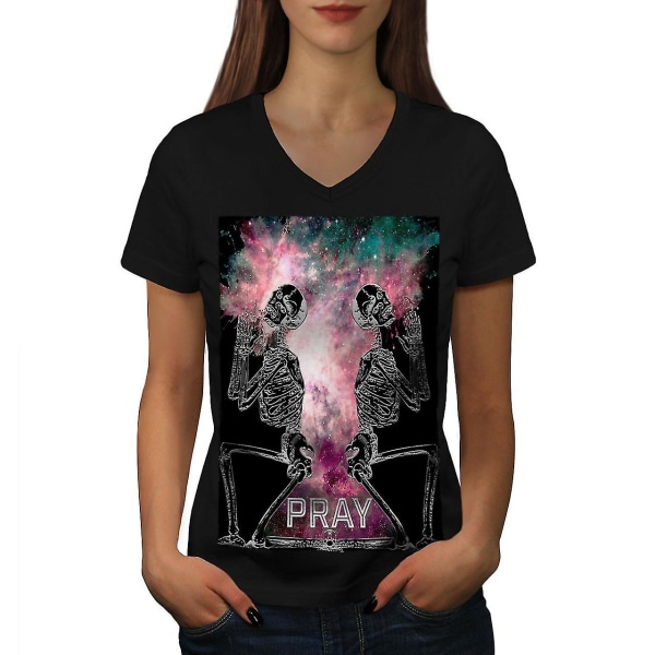 Be Space Bad Guy Skull Women T-shirt S
