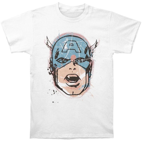 Captain America Big Head Distressed T-shirt XXXL