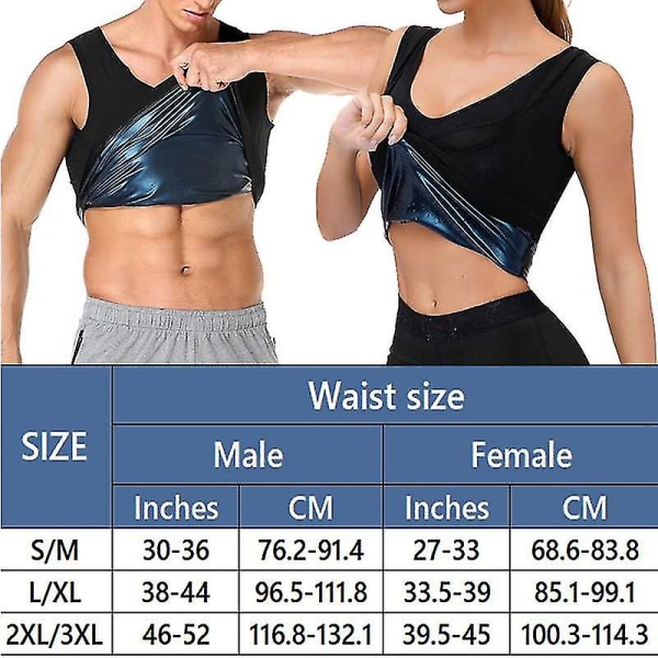 Lequeen Herr Neopren Svett Bastuväst Waist trainer Slimming Body Shapers Väst Shapewear Korsett Gym Underkläder Dam Fat Burn Linne,väst Herr L to XL