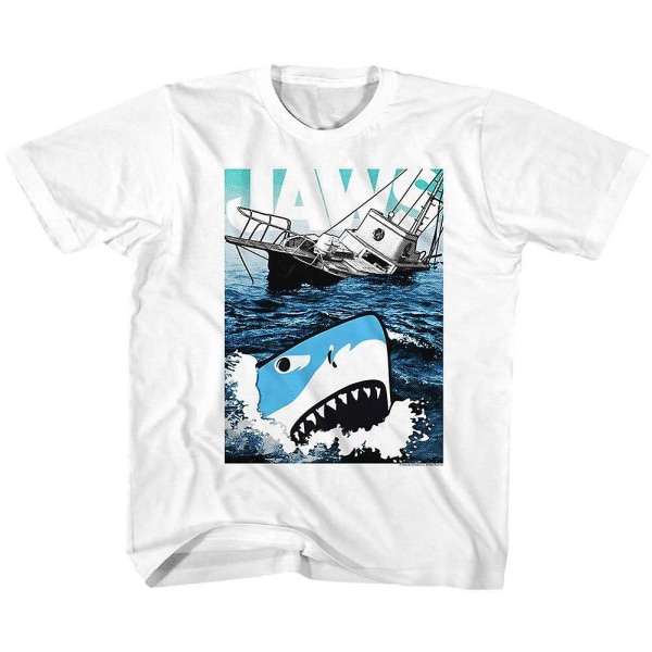 Jaws Cartoon Sharko Youth T-shirt XXL