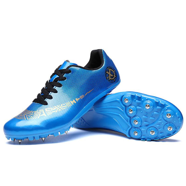 Friidrottsskor för män Spikes Track Race Hoppande Sneakers Professionell löpning Nail Spikes Skor 3Ctj2040 Blue 37