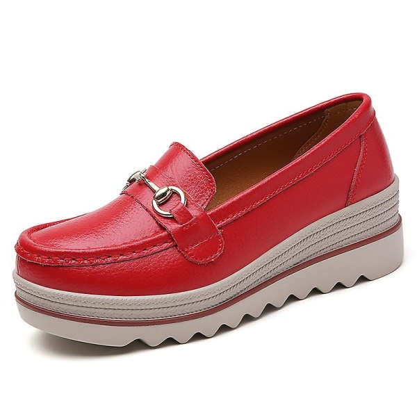 Damer Casual Mode Skor Loafer Skor Mamma Skor 3Ap7078 Red 40