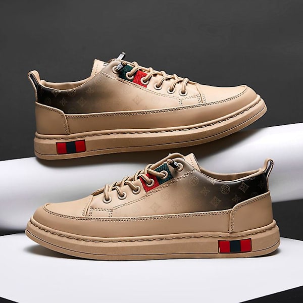 Casual för män Mode Platta skor Frd73 LightBrown 41