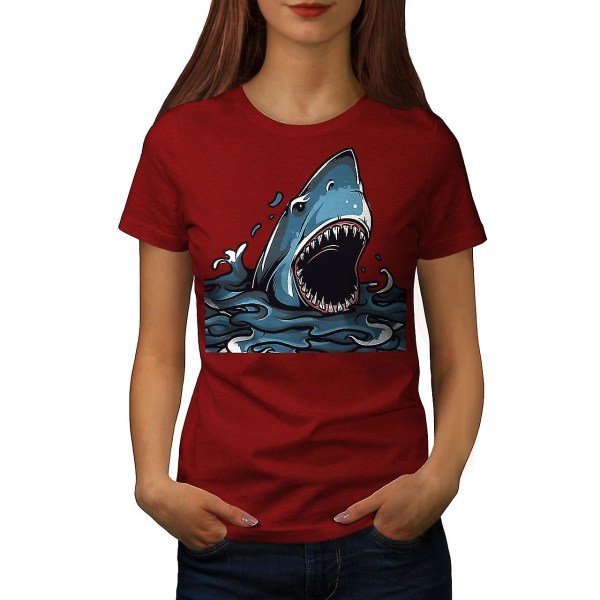 Shark Jaws Scary Animal Women T-shirt 3XL