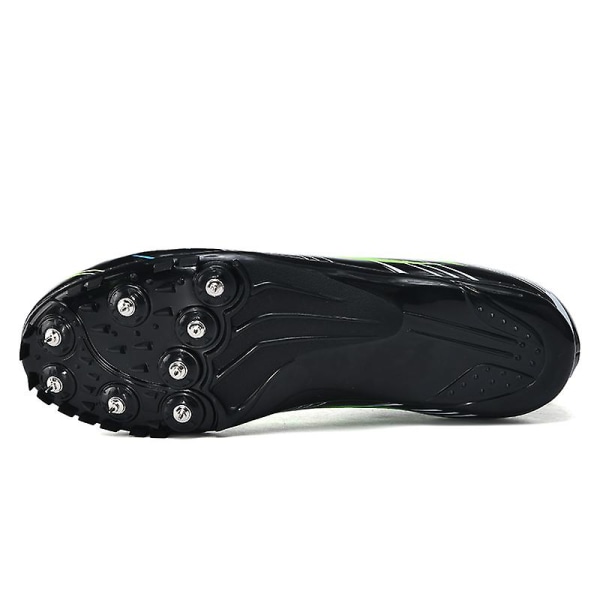 Friidrottsskor för män Spikes Track Race Hoppande Sneakers Professionell löpning Nail Spikes Skor 3B2218 Black 43