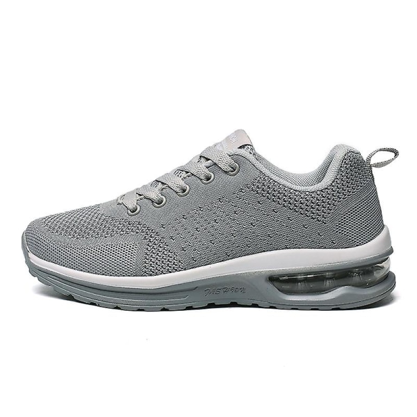 Lätta Sneakers för män Andas löparskor Mode Sportskor 3D5066 Gray 41