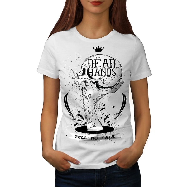 Dead Hand Goth Women Whitet-shirt 3XL
