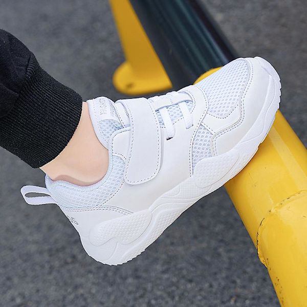 Pojkar Flickor Sneakers Andas löparskor Mode Sportskor 3A929 White 34