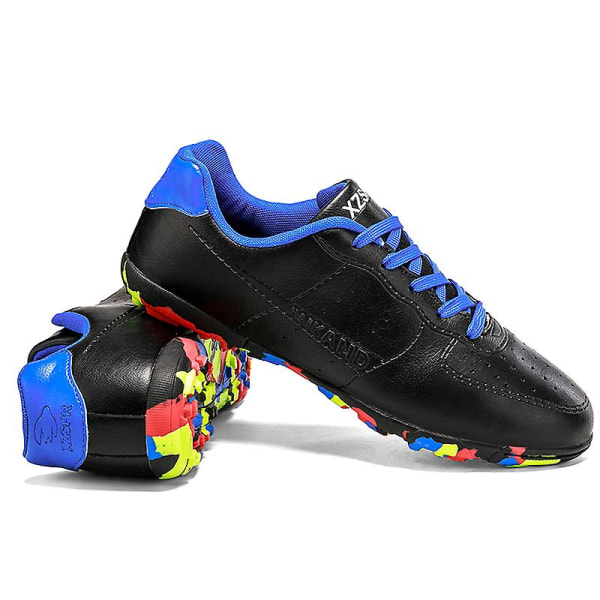 Fotbollsskor för män Halkfria fotbollsskor för herr, Gräs Fotbollssneakers 3C22026 Black 36