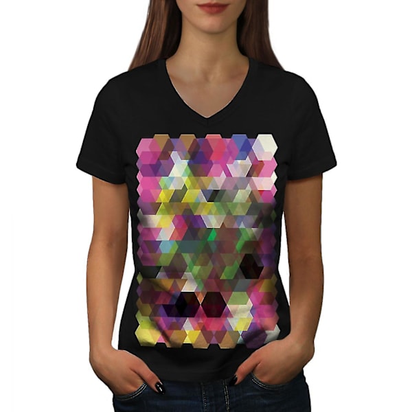 Polygonformad T-shirt för kvinnor M