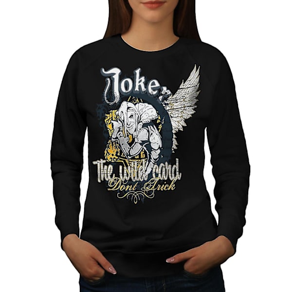 Skrattkort Gamble Kvinnor Blacksweatshirt | Wellcoda M