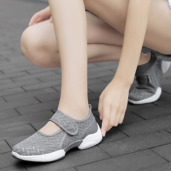 Kvinnors casual Andas och mjuka skor Fr2006 Gray 40