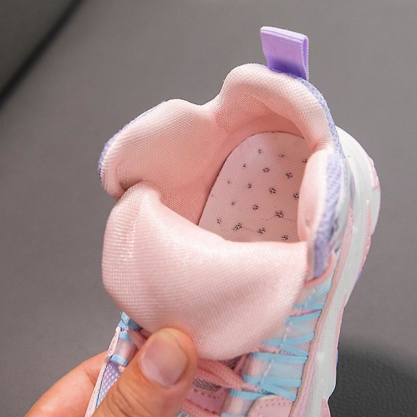 Pojkar Flickor Sneakers Andas löparskor Mode Sportskor 3A9357 Pink 34