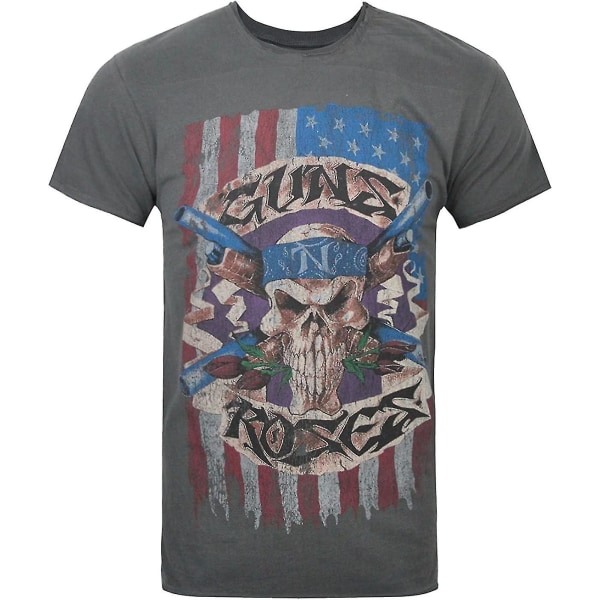 Amplified Guns N Roses Us Flag T-shirt för män L