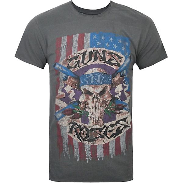 Amplified Guns N Roses Us Flag T-shirt för män M