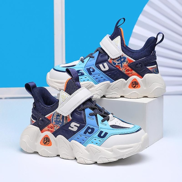 Sneakers för barn Andas Pojkar Flickor Löparskor Mode Sportskor 3A2788 Blue 32