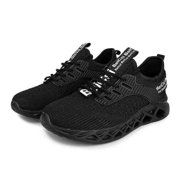 Herrsneakers löptennisskor Lättviktsventilerande Sport Athletic 3C013 Black 37