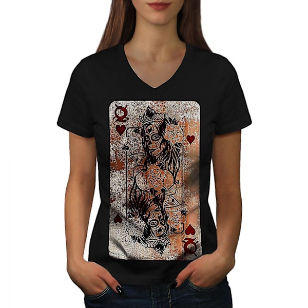 Gothic Heart Queen T-shirt för kvinnor M