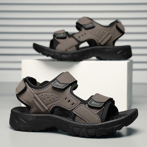 Pojkar Summer Outdoor Sandals Fisherman Sandals Lättvikts Sport Sandaler 3Ca7116 Gray 39