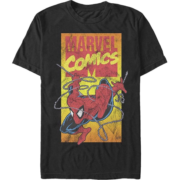 90-tal Marvel Comics Logo Spider-Man T-shirt XL