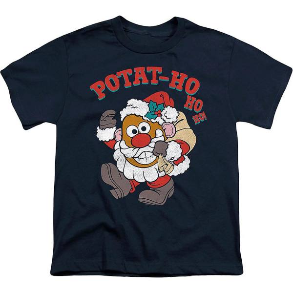 Ungdom Potatis-Ho-Ho-Ho Mr. Potatis Head Shirt L