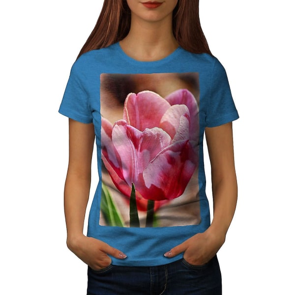 Summer Flower Sun Dam Royal Bluet-shirt 3XL