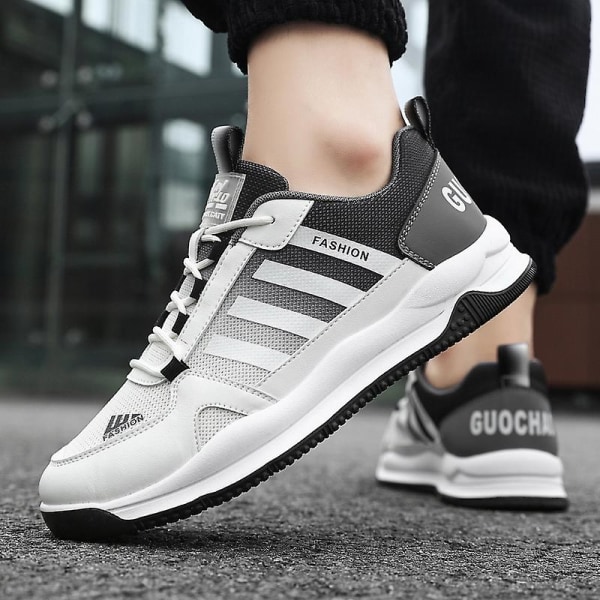 Herrskor Andas Sneakers Trendiga Casual Skor Löparskor Yj865 WhiteBlack 43