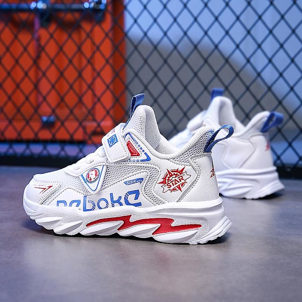 Sneakers för barn Andas löparskor Mode Sportskor 2C2022-1 White 30