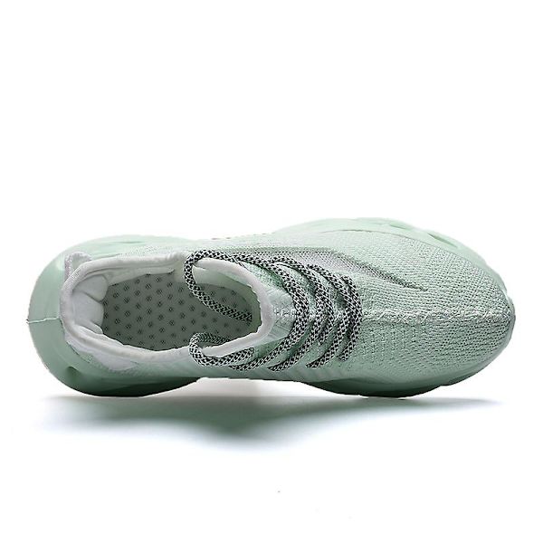 Män Lättviktssneakers Andas löparskor Mode Sportskor 3Dg83 Green 40