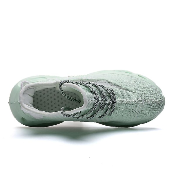 Män Lättviktssneakers Andas löparskor Mode Sportskor 3Dg83 Green 41