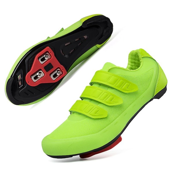 Cykel Sneaker Cleat Skor Herr Sport Dirt Road Bike Boots Speed Sneaker m85 Green 41