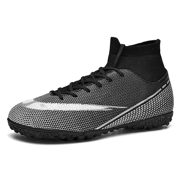 Fotbollsskor för män Halkfria fotbollsskor Klossar Gräs Fotbollssneakers 3AR2313 Black 41