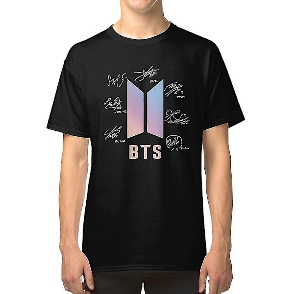 Bts Colored W/ Signatures T-shirt kläder L