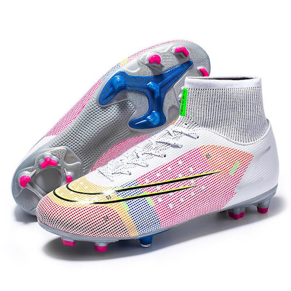 Fotbollsskor för män Halkfria fotbollsskor för herr, Gräs Fotbollssneakers Ck14 Pink 44