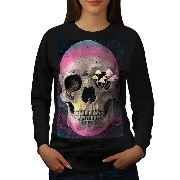 Mushroom Death Rock Women Blacksweatshirt XL